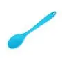 Kitchen Silicone Spoon 27cm Large Long Handle Cooking Baking Mixing Spoon Ladle Food Grade Silicone Cooking Utensils Kitchenware (Blue)