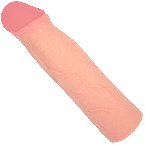 Silicone 2&quot Penis Extension - Realistic Cock Extender with Veins and Lifelike Tip