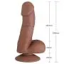 Realistic Dido with Suction Cup Silicone Hands-Free Play Flexible Adult Six-Toy for Women Men