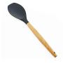 Wooden Handle Silicone Kitchenware Set 9 Piece Set Non-stick Cooking Shovel Spoon