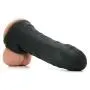10-INCH Privacy Packaging. Silicone penile Condom Expander expands Male Chastity Toys Lengthen Cock Sleeves