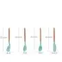 Silicone Kitchen Utensils, Silicone Utensil Set, Safe Food Grade Silicone with Premium Wood Handles, Non-Stick Heat Resistant Silicone Kitchenware, 11 PCS + 10 S Hooks,Gray
