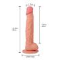 sunnieei Silicone D?dL&? 10 inch Toys for Women with Hands-Free Suction Cup (Flesh-MKNLGHT049)