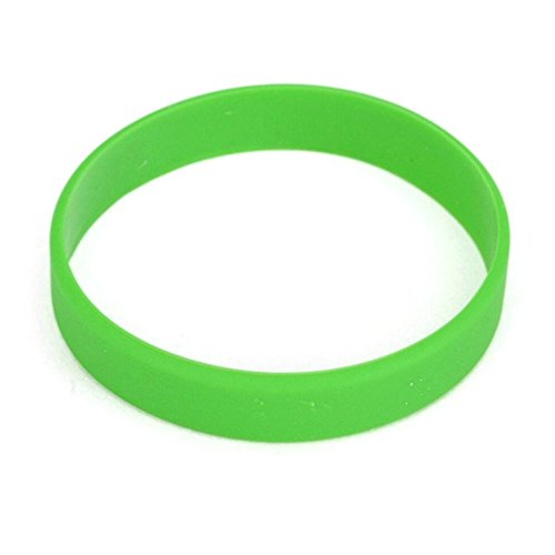 Vitalite 100pcs/set Plain Silicone Wristbands Blank Rubber Bracelets for Adult