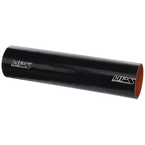 HPS HTST-250-BLK Silicone High Temperature 4-ply Reinforced Tube Coupler Hose, 60 PSI Maximum Pressure, 12&quot Length, 2-1/2&quot ID, Black