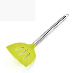 Hjyi Kitchen Cooking Silicone rubber Handle kitchenware non-stick pot high temperature shovel set kitchen cooking tool kit (nine-piece set)