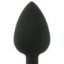 Doc Johnson Booty Bling - Spade Shaped Silicone Anal Plug with Jeweled Base - 3&quot Long and 1.2&quot Wide - Small - Pink Jewel