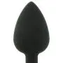 Doc Johnson Booty Bling - Spade Shaped Silicone Anal Plug with Jeweled Base - 3" Long and 1.2" Wide - Small - Pink Jewel