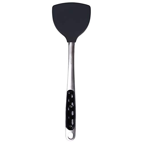 Idiytip Kitchenware Cooking Tools Stainless Steel Silicone Non-stick Fried Shovel Egg Fish Frying Pan Shovel