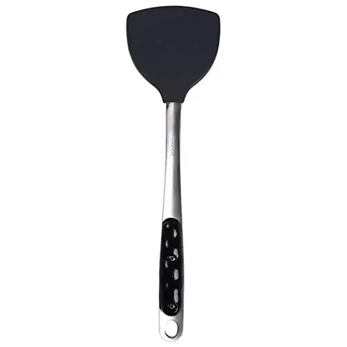 Idiytip Kitchenware Cooking Tools Stainless Steel Silicone Non-stick Fried Shovel Egg Fish Frying Pan Shovel