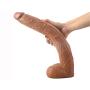 JRZDFXS Silicone Huge Dilo Toys for Women Brown Insert 16 Inch, Handfree Play for Women Men Couples for Female Beginner Personal Body