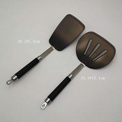 SKYyao Kitchen utensil set Non-slip stainless steel handle silicone scoop Shovel set wok fried spatula household kitchenware silicone
