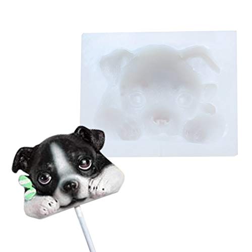 AK ART KITCHENWARE Border Collie Sheep Dog Head 3D Silicone Cake Molds Soap Mold Mousse Mould Fondant Tools Cake Decorating Supplies Dessert Sweet Tools SM-1201