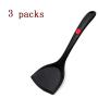 Kitchenware Utensils Premium Silicone Non-Stick and Heat Resistant Utensils for Cooking, Flipping and Pressing Black 3 packs