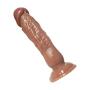 FXH 11 Inch Rea.listic D?`ld.?s with Strong Suction Cup-Relaxation Massager Wand Toys-100% Silicone Material