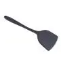 YouCY Long Handled Cooking Spatula Kitchen Baking Tool Shovel Silicone Kitchenware Heat Resistant Utensils For Nonstick Pan Egg Pancake,Black