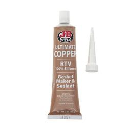 J-B Weld 32325 Ultimate Copper 3 Ounces High Temperature RTV Silicone Gasket Maker and Sealant