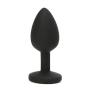 Zripool New 7 * 2.8cm Black Small ?e-xy Silicone Rhinestone Jewelry Butt Amal Plùg ?e-x Toy