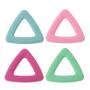 Yuanhaourty Baby Teether Food Grade Silicone Pendant Necklace Accessory BPA Free Chew Toys 4 Colors