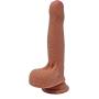 The Lifeguard by FUKENA - Realistic Uncircumcised Dual Density Silicone Dildo, 5.5 Inches Insertable (Light Skin with Colored Glans)