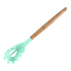 Silicone Cooking Utensils, 12 Pieces with Silicone Shovel Spoon Colander Kitchenware Tools Set Non-stick Pan Kitchen Utensil Set, Wooden Handle