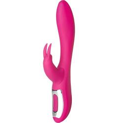 Nu Sensuelle Femme Giselle 10 Fuction Rechargeable Silicone Vibrator, Magenta