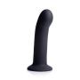 Strap U Silicone Strap On Dildo, Black, Large