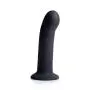 Strap U Silicone Strap On Dildo, Black, Large