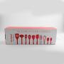 LinLinYi Silicone Kitchenware Set 10 Piece Set,Ladle,Pasta Fork,Spoonula,Slotted Spoon,Tong,Turner,Large Spatula,Whisk,Spatula,Basting Brush