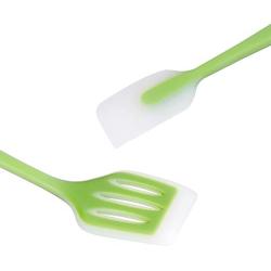 Silicone Kitchenware Set of 5 Green Translucent Cooking Spoon Shovel Silicone Kitchenware Set