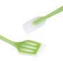 Silicone Kitchenware Set of 5 Green Translucent Cooking Spoon Shovel Silicone Kitchenware Set