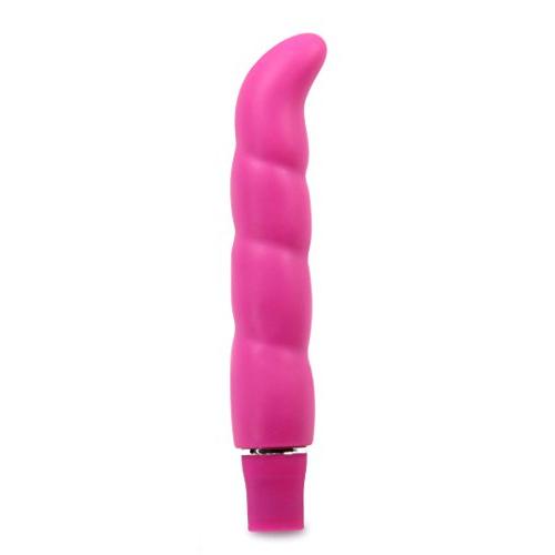 10 Vibrating Functions Clitoral Stimulatior - G Spot Stimulation Ribbed Platinum Silicone Vibrator - Waterproof - Sex Toy for Women - Sex Toy for Couples (Pink)