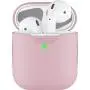 PodSkinz AirPods 2 & 1 Case [Front LED Visible] Protective Silicone Cover and Skin Compatible with Apple AirPods (Pretty in Pink)