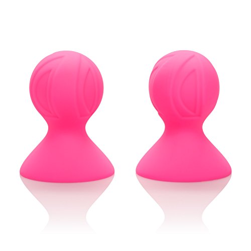 CalExotics Nipple Play Silicone Pro Nipple Suckers ? Adult SM Sex Toys for Sensitivity Enhancement - Pink