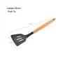 MYKUJA Silicone Kitchen Utensils Leakage Shovel Cooking Utensils Natural Wooden Handle Heat Resistant Non-Stick Pan Kitchenware Cookware Set Best Food Grade Silicon BPA Free Kitchen Tools