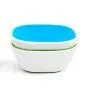 Munchkin Splash 4 Piece Toddler Divided Plate and Bowl Dining Set, Blue/Green