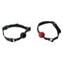 Silicone Red Ball Gag with Black Leather Strap , Bdsm Toys