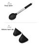 HUShjsd Silicone Kitchenware Set Of 13 Sets, Non-stick Kitchen Shovel Spoon Tool Set，Baking And Mixing - Ergonomic Flexible Silicone Spatula，Black