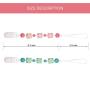 Pacifier Clip, Aurrako Baby Beads Teething Toys Holder - BPA Free Silicone Chew Beads for Girls and Boys Pacifier Leash for Soothies, Teether Toys, Stuffed Animals, Soothie/MAM (Green-Pink)