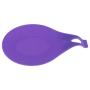 Mmrm Heat Resistant Silicone Spoon Shaped Scoop Pad Placemat Coaster Spatula Holder Purple