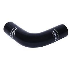 Hiwowsport 4-Ply High Performance 90 Degree Elbow Coupler Silicone Hose for Auto (1.0"(25mm), Black)