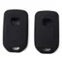 (Pack of 2) Black Black 7 Buttons Key Fob Cover Case Fits 2018 2019 Honda Odyssey Elite Ex Smart Keyless Remote Key Fob Driver 2