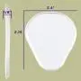 Premium Gel Ball of Foot Cushions - Reusable Clear Gel Metatarsal Pads - Foot Pain Relief - 1/8 Inch - 2 Pair