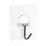MOVEmen Hook Up 8pc Strong Transparent Suction Cup Sucker Wall Hooks Hanger for Kitchen Bathroom Drain Rack Hanger Washing Rack Mop Holder Coat Rack Wallet Handbag Hook Kitchenware Storage Rack