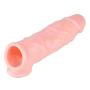 Privacy Packaging. King-Sized Real 9 Inch Silicone penile Condom Expander expands Male Chastity Toys Lengthen Cock Sleeves Dick Socks Reusable Condoms