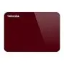 Toshiba Canvio Advance 2TB Portable External Hard Drive USB 3.0, Red (HDTC920XR3AA)