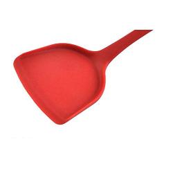 Silicone kitchenware non-stick pan silicone shovel kitchen cooking shovel colander spoon not hurt the pot silicone kitchenware,Red,Shovel