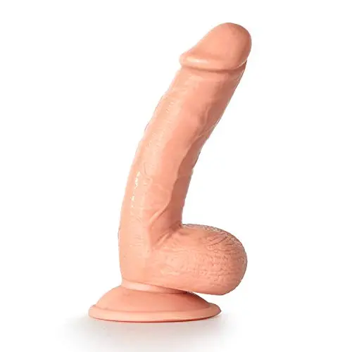 Realistic Ultra-Soft Dildo with Lifelike Cock Penis for Females, LUV-SPOT 7.5 Inch Hands-Free Flexible Adult Sex Toy G- Spot Toys with Strong Suction Cup for Women Anal and Sex Play