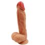 8.85 Inch Realistic Dildo, Body-Safe Material Lifelike Large Penis with Powerful Suction Cup for Hands-Free Play, Flexible Adult Sex Toys for Women