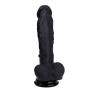 HAOZICH Realistic Silicone Soft D?ld? with Strong Suction Cup Massager Wand Cock Toy High Quality Silicone Material (Color : Skin Color, Black) HAOZICH (Color : Black)